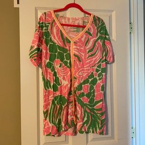 Lilly Pulitzer swim cover up, gently used size medium
